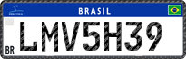License plate of Brazil, Private owners (Mercosul)