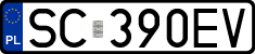License plates of Poland, Regular car plates
