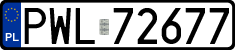 License plates of Poland, Regular car plates