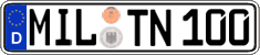 German license plate, Regular plates