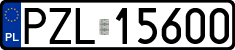 License plates of Poland, Regular car plates