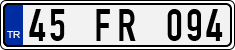 License plate of Turkey, Regular plates