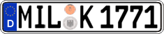 German license plate, Regular plates