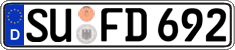 German license plate, Regular plates