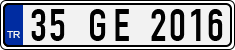 License plate of Turkey, Regular plates