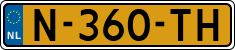 License plate of the Netherlands, Cars
