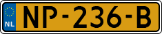 License plate of the Netherlands, Cars