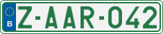 License plate of Belgium, Regular plates (2010)