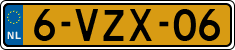 License plate of the Netherlands, Light Commercial Vehicles (1994 system)