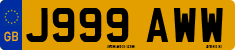 License plate of the United Kingdom, 1983 year system