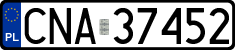 License plates of Poland, Regular car plates