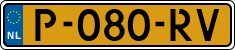 License plate of the Netherlands, Cars