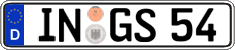 German license plate, Regular plates