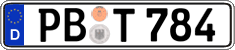 German license plate, Regular plates