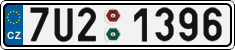 License plate of the Czech Republic, Cars (2001)