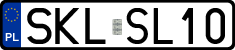 License plates of Poland, Regular car plates