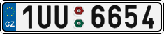 License plate of the Czech Republic, Cars (2001)