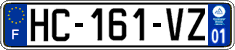 French license plate, SIV (ordinary)