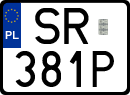 License plates of Poland, Special vehicles and motorcycles