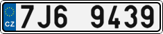 License plate of the Czech Republic, Cars (2001)