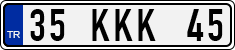 License plate of Turkey, Regular plates