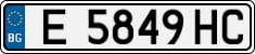License plate of Bulgaria, Cars