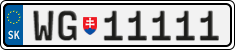 License plate of Slovakia, Vanity Plates