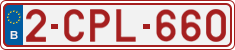 License plate of Belgium, Regular plates (2010)