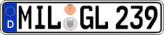 German license plate, Regular plates