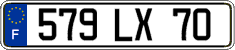 French license plate, FNI