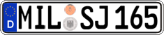 German license plate, Regular plates