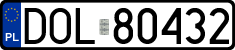 License plates of Poland, Regular car plates