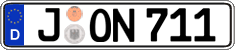 German license plate, Regular plates