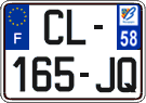 French license plate, SIV (ordinary)