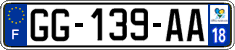 French license plate, SIV (ordinary)