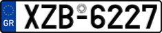 License plate of Greece, Cars