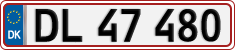 License plate of Denmark, Regular plates