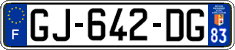 French license plate, SIV (ordinary)