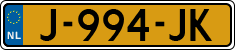 License plate of the Netherlands, Cars