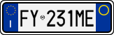 License plate of Italy, Cars (1994 year series)