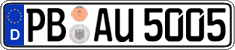 German license plate, Regular plates