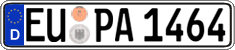 German license plate, Regular plates