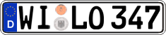 German license plate, Regular plates