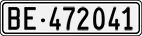 License plate of Switzerland, Cars