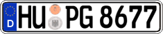 German license plate, Regular plates