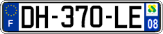 French license plate, SIV (ordinary)