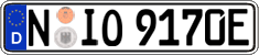 German license plate, Electric vehicles