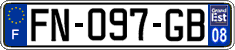 French license plate, SIV (ordinary)