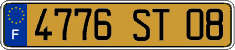 French license plate, FNI