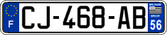 French license plate, SIV (ordinary)